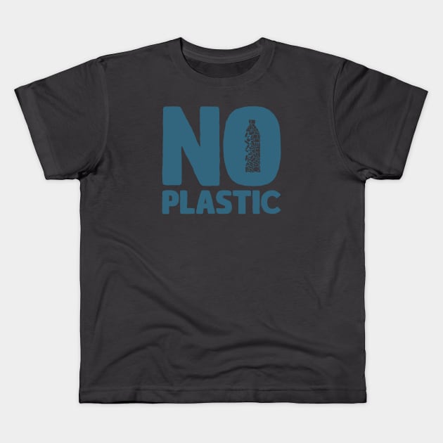 No Plastic Kids T-Shirt by yanmos